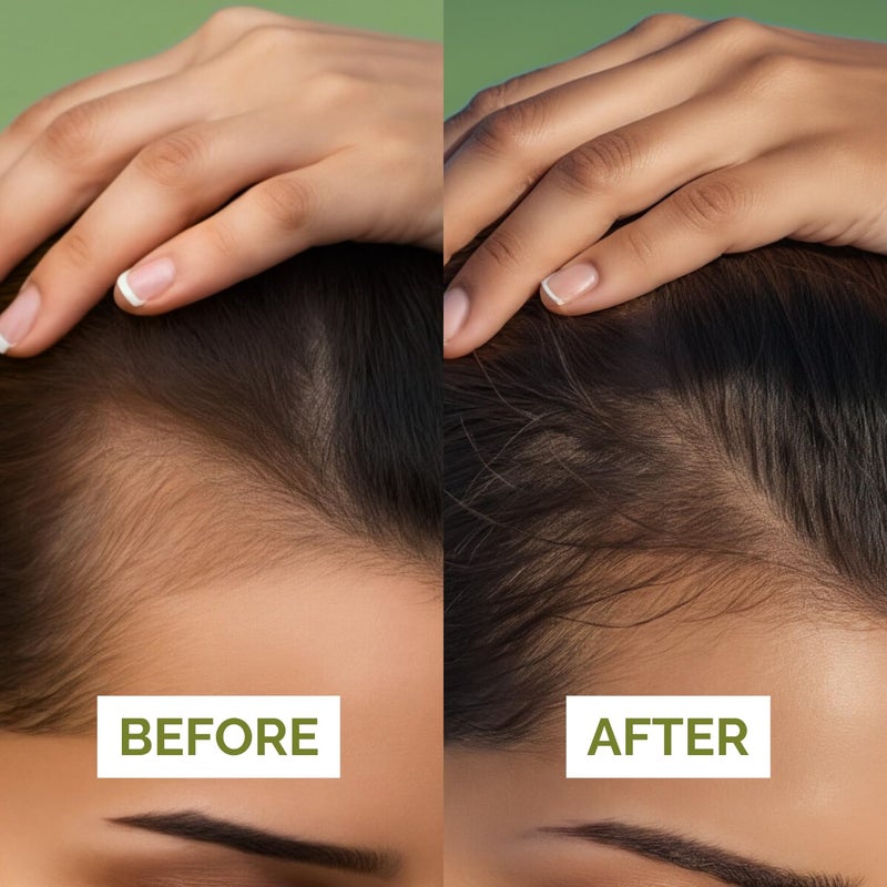 Just Nutritive Rosemary & Onion Hair Growth Oil Treatment for Thinning, Breakage, Scalp Health, Collagen Boost, Antioxidants, Omega-3 & 6 Fatty Acids for Stronger, Thicker Hair - 1 oz - Image 3